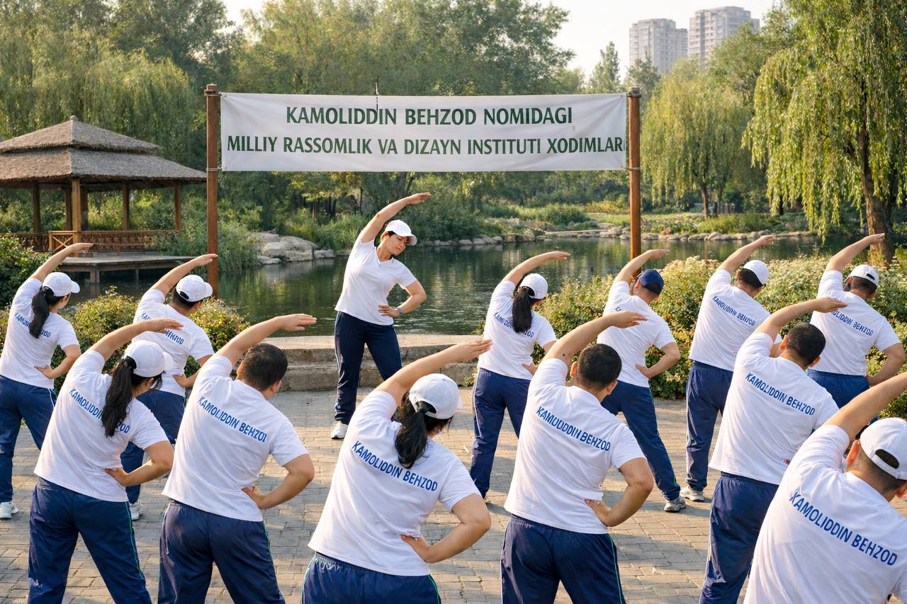 為了培養健康的生活方式，並在員工中廣泛推廣體育運動，卡莫利丁·貝赫佐德國立藝術與設計學院正在建立定期體育訓練制度。