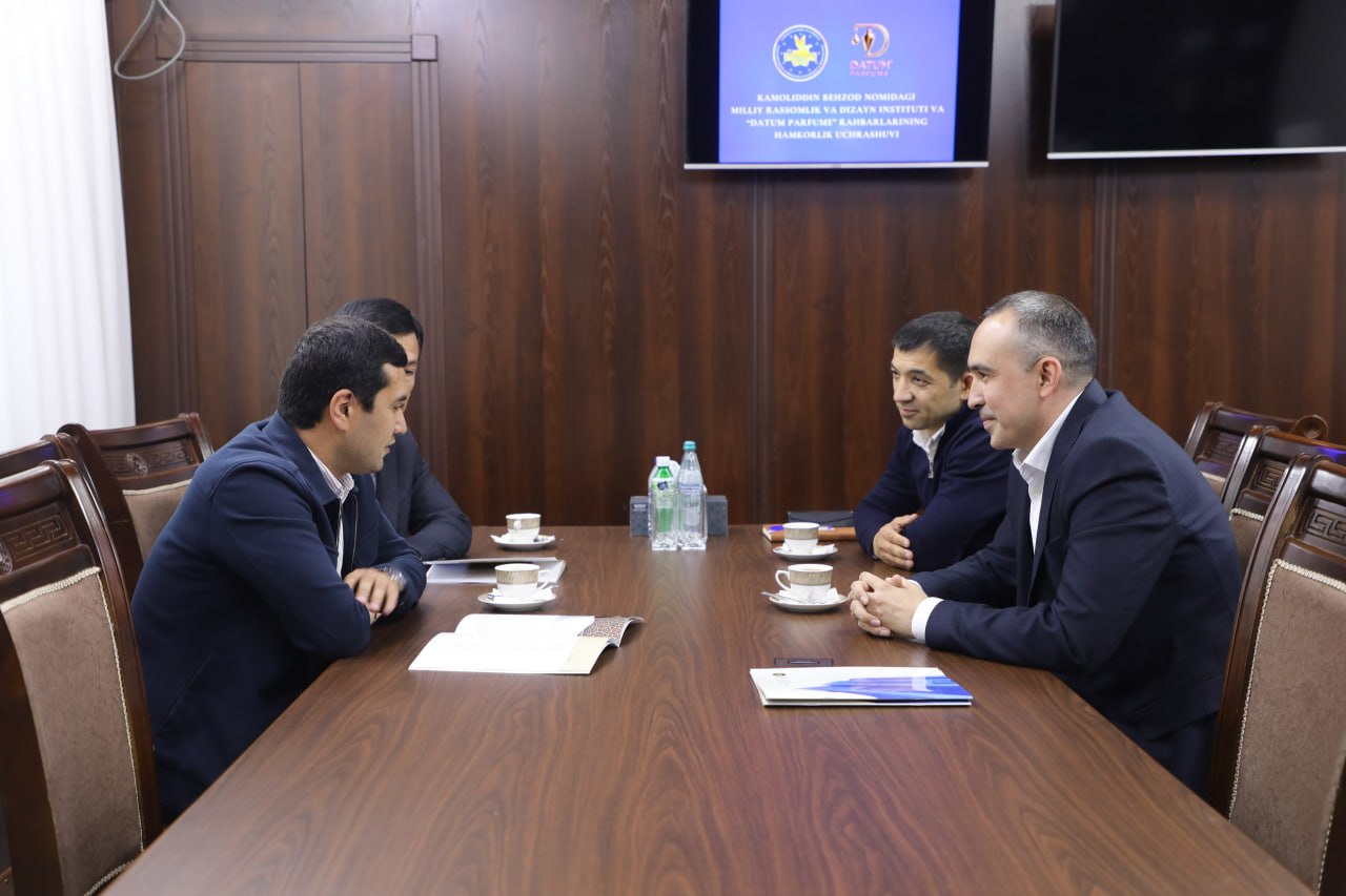 "Datum Parfume" xususiy korxonasi rahbariyati tashrif buyurib, institutimiz rahbariyati bilan uchrashdi!