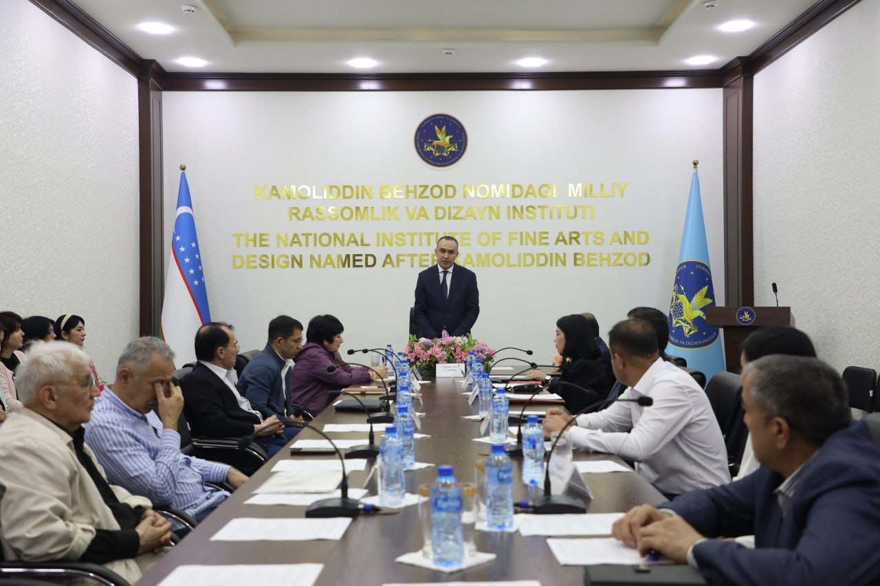 The March meeting of the Institute Council for the 2025/2026 academic year was held at the Kamoliddin Behzod National Institute of Art and Design.
