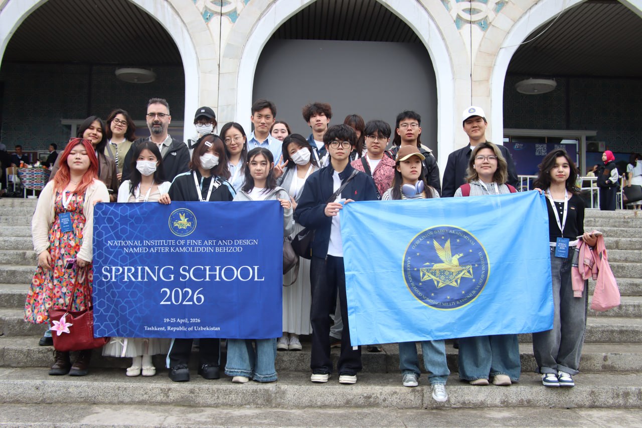 The third day of the International Spring School project “Spring School 2026” was organized at the National Institute of Art and Design named after Kamoliddin Behzod with an artistically and culturally rich and meaningful program for the participants!