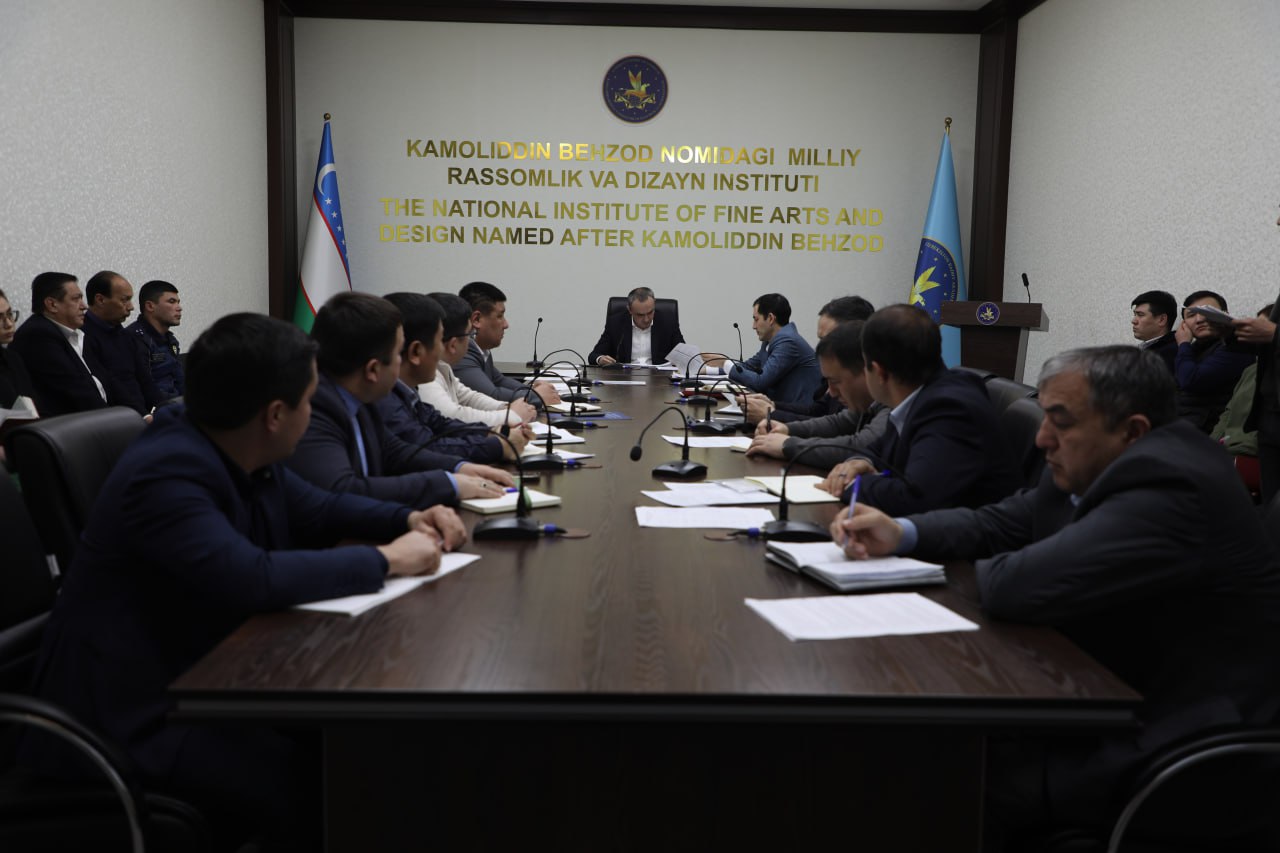 The next meeting was held at the Kamoliddin Behzod National Institute of Art and Design under the leadership of the rector.
