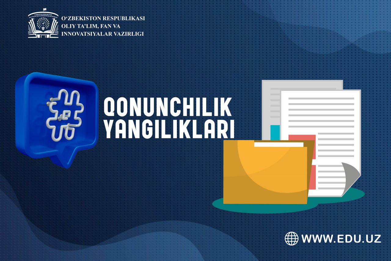 Qonunchilik Yangiliklari